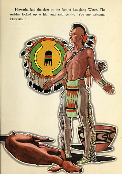 The story of Hiawatha; adapted from Longfellow - Allen  Chaffee - art by Armstrong  Sperry