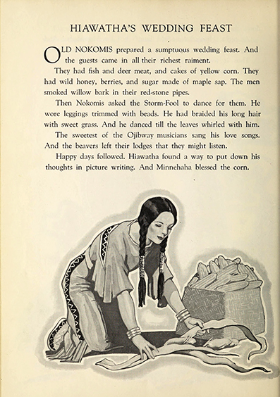 The story of Hiawatha; adapted from Longfellow - Allen  Chaffee - art by Armstrong  Sperry