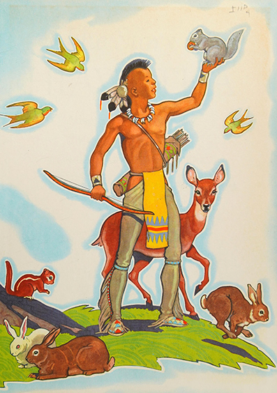 The story of Hiawatha; adapted from Longfellow - Allen  Chaffee - art by Armstrong  Sperry