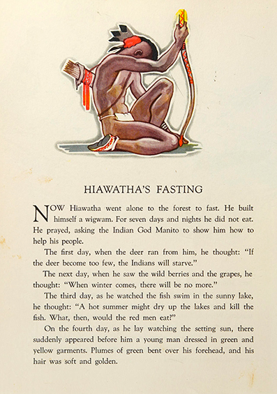 The story of Hiawatha; adapted from Longfellow - Allen  Chaffee - art by Armstrong  Sperry