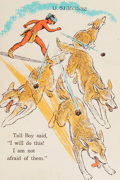 Tall boy and the coyote ~ by  Edna Walker Chandler~ art / illustrated by  Jack Merryweather