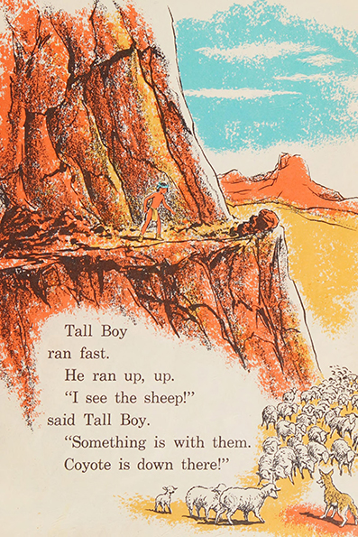 Tall boy and the coyote ~ by  Edna Walker Chandler~ art / illustrated by  Jack Merryweather