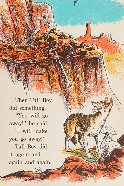 Tall boy and the coyote ~ by  Edna Walker Chandler~ art / illustrated by  Jack Merryweather