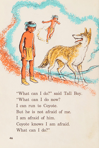 Tall boy and the coyote ~ by  Edna Walker Chandler~ art / illustrated by  Jack Merryweather