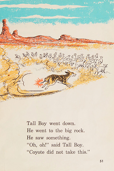 Tall boy and the coyote ~ by  Edna Walker Chandler~ art / illustrated by  Jack Merryweather