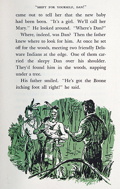 Daniel Boone,  wilderness trailblazer -  Miriam E. Mason, illustrated by Harve Stein, Boston : Houghton Mifflin ~ 1961  