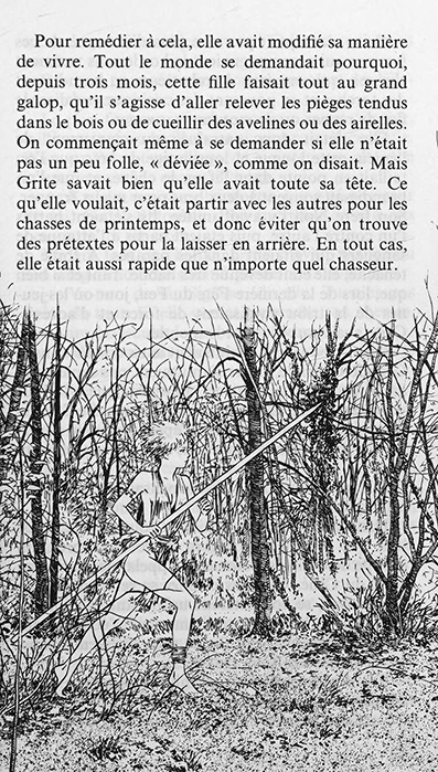 Grite parmi les loups, by Louis Mirman, illustrated by Philippe Munch, Paris : Gallimard ~ 1987 