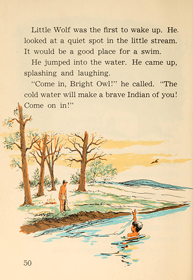 Little Wolf and the thunder stick, by Edna Walker Chandler, illustrated by Jack Merryweather,  Chicago, Benefic Press ~ 1956 