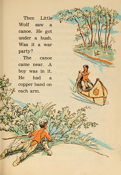 Little Wolf and the thunder stick, by Edna Walker Chandler, illustrated by Jack Merryweather,  Chicago, Benefic Press ~ 1956 