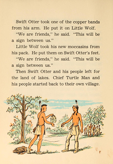 Little Wolf and the thunder stick, by Edna Walker Chandler, illustrated by Jack Merryweather,  Chicago, Benefic Press ~ 1956 