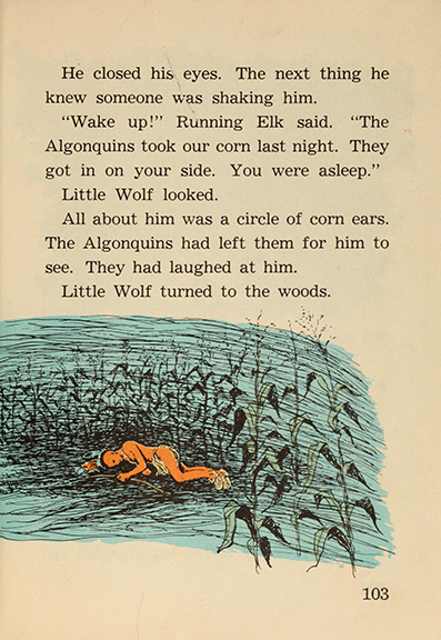 Little Wolf and the thunder stick, by Edna Walker Chandler, illustrated by Jack Merryweather,  Chicago, Benefic Press ~ 1956 