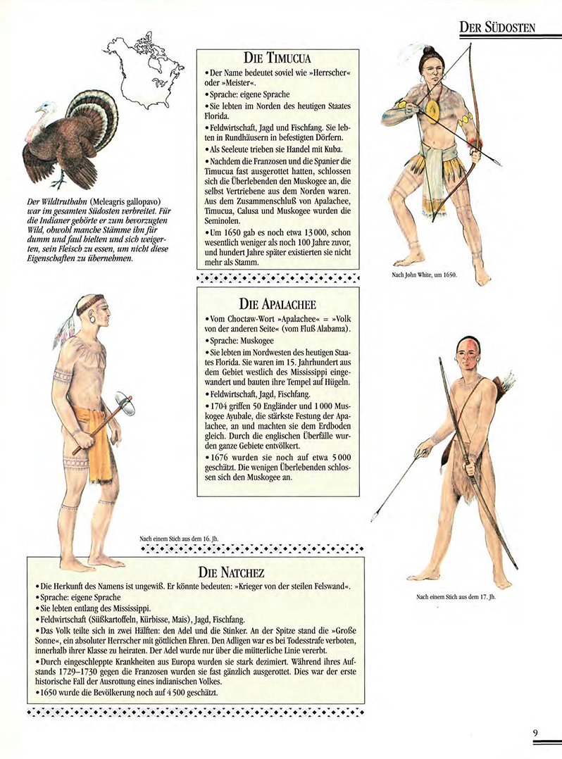 Atlas Der Indianer Nordamerikas, ilustrace: Gilbert Legay
