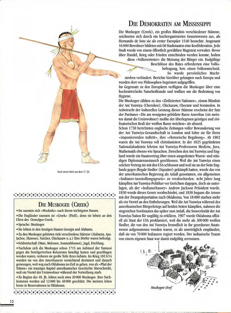 Atlas Der Indianer Nordamerikas, ilustrace: Gilbert Legay