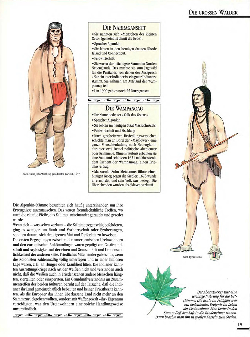 Atlas Der Indianer Nordamerikas, ilustrace: Gilbert Legay