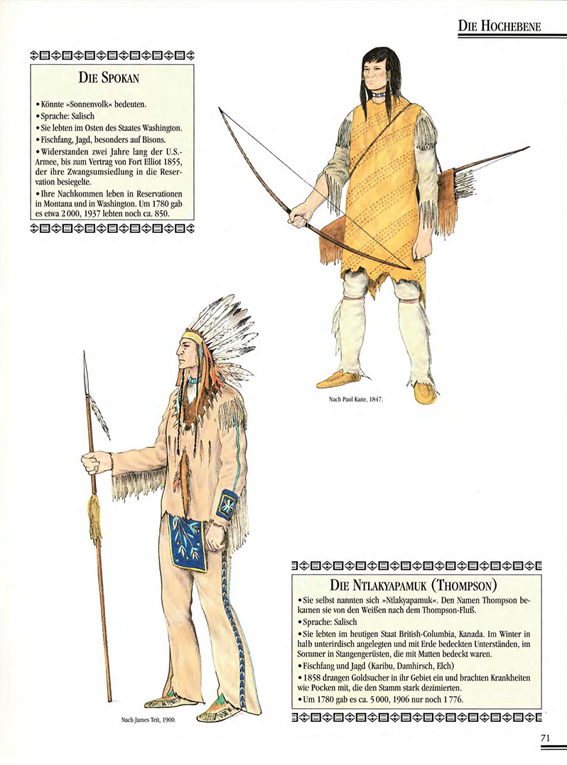 Atlas Der Indianer Nordamerikas, ilustrace: Gilbert Legay