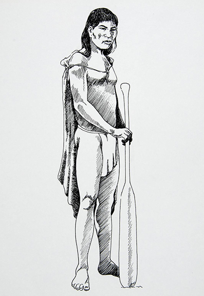 Loinclothed pencil - author &  source is lost