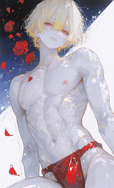 Red thong loincloth aka red rokushaku