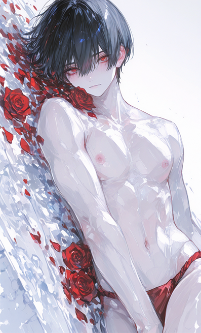 Red thong loincloth aka red rokushaku