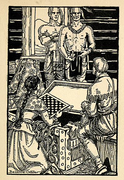 The story of Leatherstocking ~ by James Fenimore Cooper - illustrated by Bernice Oehler ~  New York, London, D. Appleton and Company ~ 1926