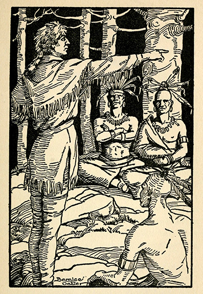 The story of Leatherstocking ~ by James Fenimore Cooper - illustrated by Bernice Oehler ~  New York, London, D. Appleton and Company ~ 1926