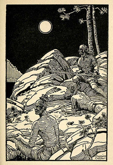 The story of Leatherstocking ~ by James Fenimore Cooper - illustrated by Bernice Oehler ~  New York, London, D. Appleton and Company ~ 1926