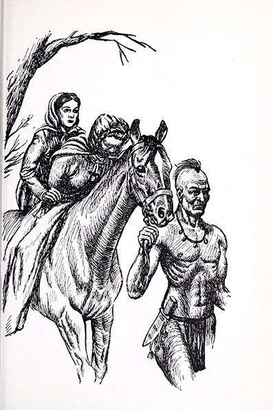 The last of the Mohicans: a narrative of 1757 ~ James Fenimore Cooper - illustrated by Thomas Fraumeni ~   Paris : Baudry's European Library ~ 1947