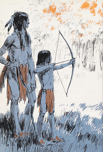 The story of Crazy Horse ~  Enid LaMonte Meadowcroft - illustrated by Cary ~ Garrard Publishing Company, Champaign, Illinois  ~ 1965<