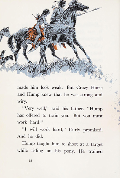 The story of Crazy Horse ~  Enid LaMonte Meadowcroft - illustrated by Cary ~ Garrard Publishing Company, Champaign, Illinois  ~ 1965<