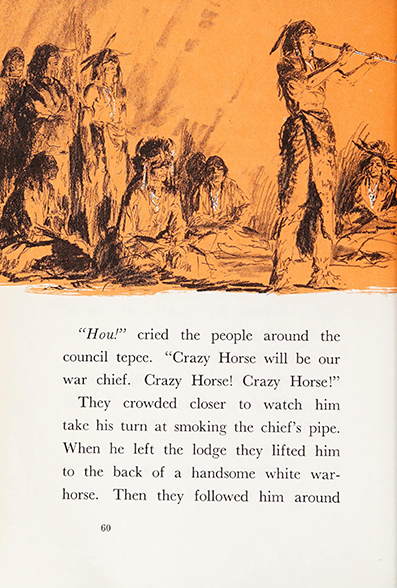 The story of Crazy Horse ~  Enid LaMonte Meadowcroft - illustrated by Cary ~ Garrard Publishing Company, Champaign, Illinois  ~ 1965<