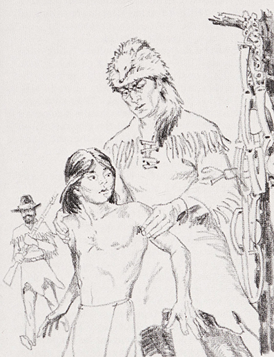 Tree Tall and the whiteskins ~ Shirlee Evans ~ illustrated by James Ponder  ~  Scottdale, Pa. : Herald Press ~ 1985