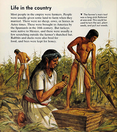 Growing up in Aztec times, Marion Wood, illustrated by Richard Hook 