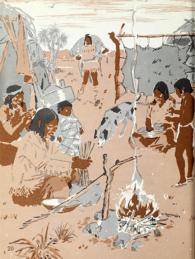 Apaches, Mary & Conrad Buff,  Marion Louisef Israel, illustrated by Harry Timmins 